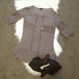 🌿 3 for $15 Staccato boho baby doll dress